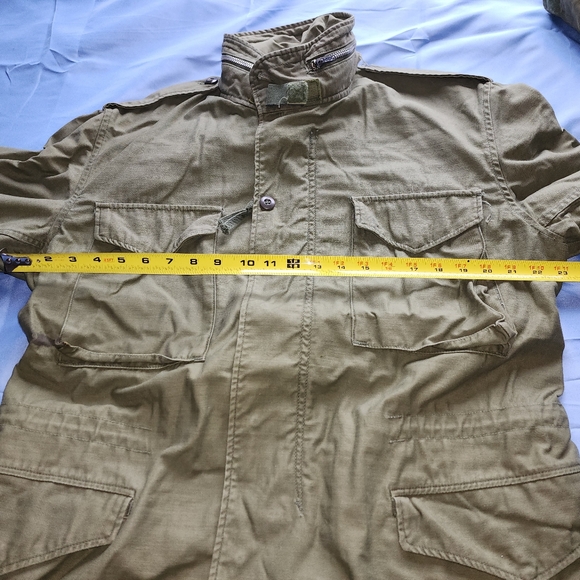 VINTAGE US MILITARY M-65 FIELD JACKET OG 107 OLIVE GREEN SIZE MEDIUM IS USED - Picture 14 of 16